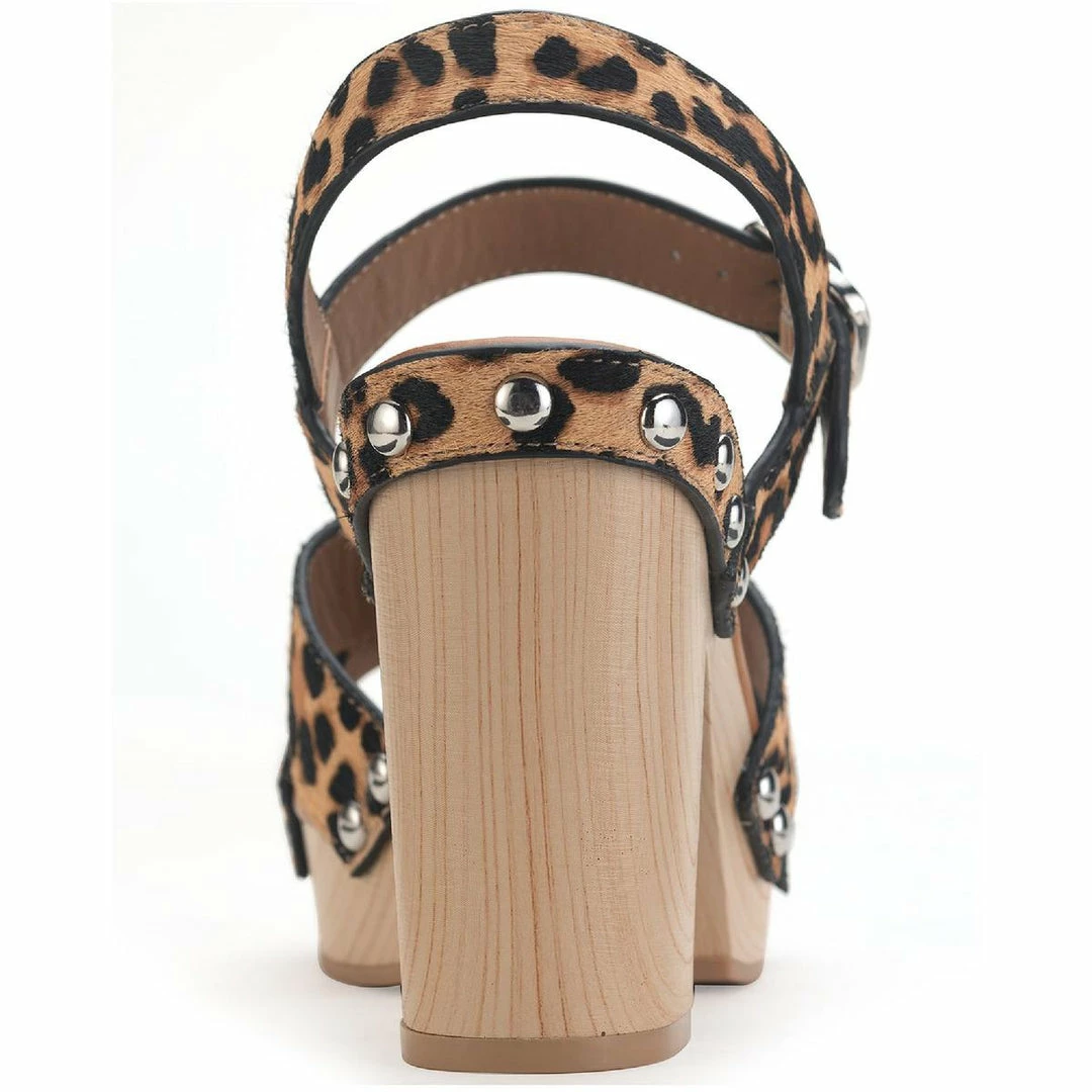 Sun + Stone Delilah Womens Calf Hair Studded Platform Sandals 3 Sun + Stone Delilah Womens Calf Hair Studded Platform Sandals - Image 3