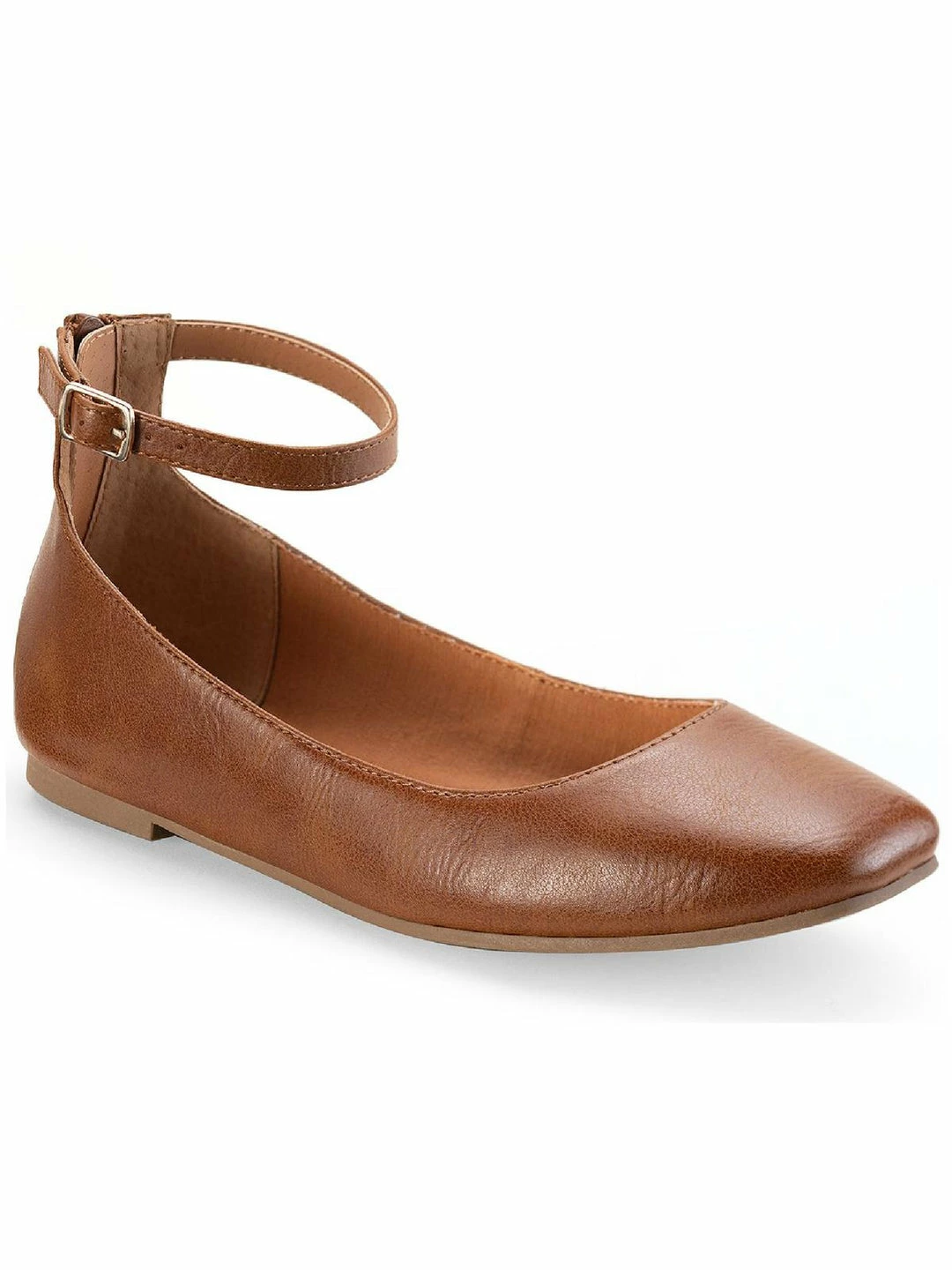 Sun + Stone Noor Womens Faux Leather Ankle Strap Flats 4 Sun + Stone Noor Womens Faux Leather Ankle Strap Flats - Image 4