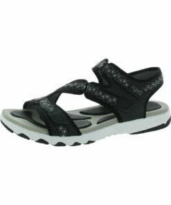 Ryka Ginger Womens Faux Leather Flats Sport Sandals