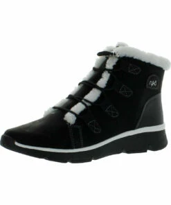 Ryka Womens Leather Clod Weather Shearling Boots