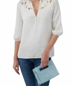 Hobo women Ace Clutch Bag in Blue Topaz