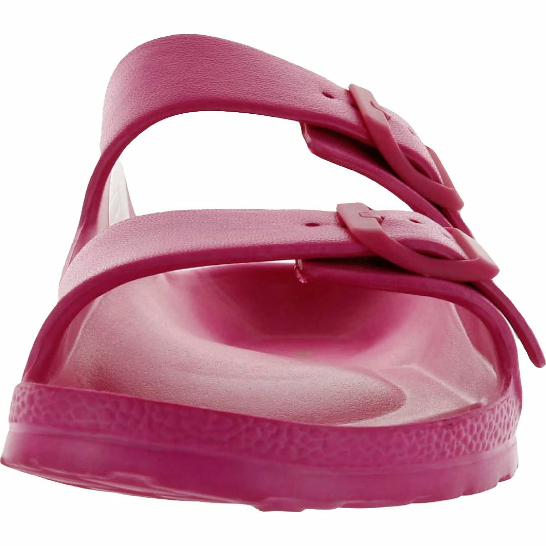 Sun + Stone Dayvina Womens Footbed Buckle Pool Slides 3 Sun + Stone Dayvina Womens Footbed Buckle Pool Slides - Image 3