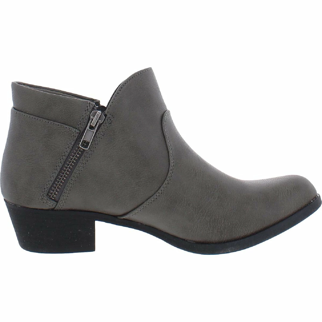 Sun + Stone Abby Womens Faux Leather Heels Ankle Boots 2 Sun + Stone Abby Womens Faux Leather Heels Ankle Boots - Image 2