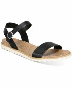 Sun + Stone Mattie Womens Ankle Strap Open Toe Slingback Sandals