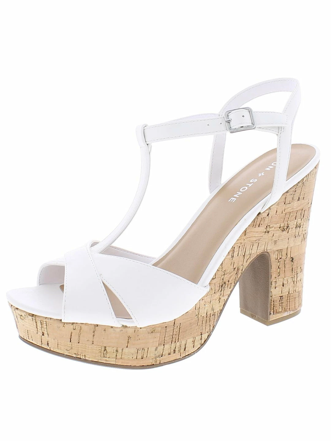 Sun + Stone JAMIE Womens Cork Strappy Platforms 1 Sun + Stone JAMIE Womens Cork Strappy Platforms