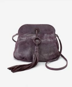 Hobo women Metallic Birdy Crossbody Bag in Plum Graphite
