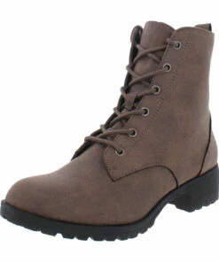 Sun + Stone Franie Womens Zipper Dressy Combat & Lace-up Boots