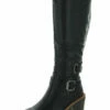 Sun + Stone Viviaan Womens Zip up Buckle Knee-High Boots