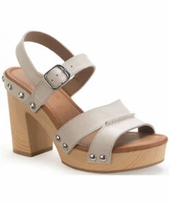 Sun + Stone Delilah Womens Leather Pump Dress Sandals