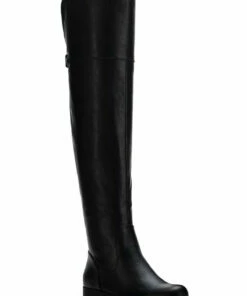 Sun + Stone Womens Faux Leather Wide Calf Over-The-Knee Boots