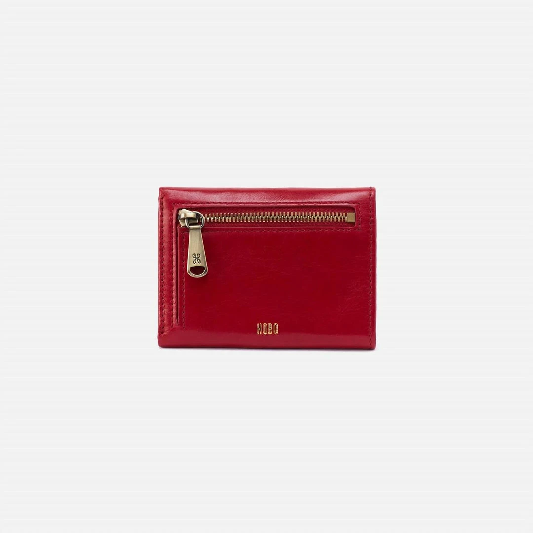 Hobo women Jill Mini Wallet in Crimson 2 Hobo women Jill Mini Wallet in Crimson - Image 2