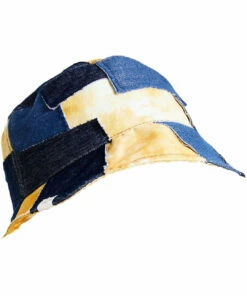 Sun + Stone Mens Patchwork Lined Bucket Hat