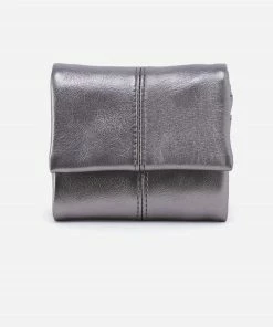 Hobo women Keen Mini Trifold Wallet in Anthracite