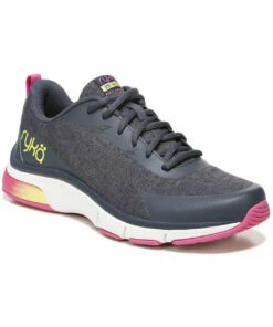 Ryka Re-Run Womens Leather Gym Casual and Fashion Sneakers