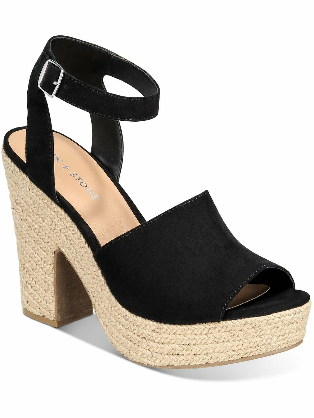 Sun + Stone Fey Womens Faux Suede Ankle Strap Heels 5 Sun + Stone Fey Womens Faux Suede Ankle Strap Heels - Image 5