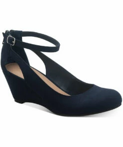 Sun + Stone Miley Womens Microsuede Cut Out Wedges