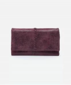 Hobo women Keen Contiental Wallet in Plum