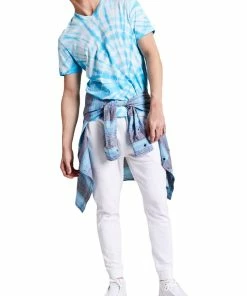 Sun + Stone Mens Tie-Dye Casual T-Shirt