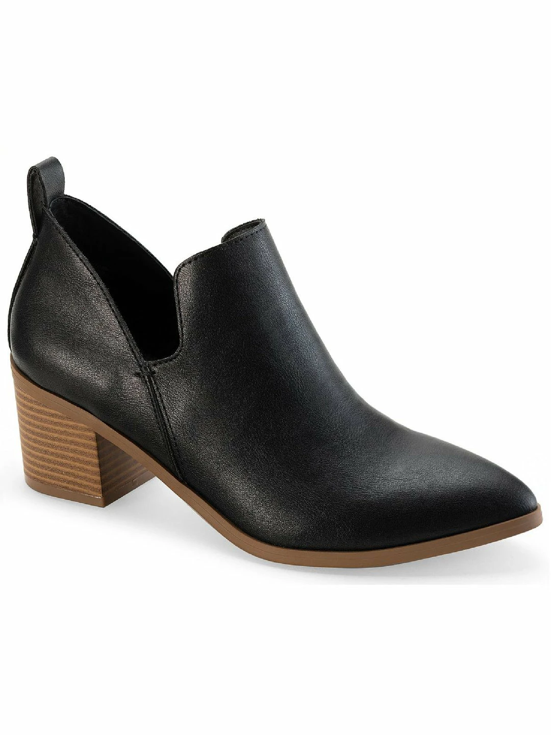 Sun + Stone SS Yunip Womens Faux Leather Pointed Toe Booties 1 Sun + Stone SS Yunip Womens Faux Leather Pointed Toe Booties