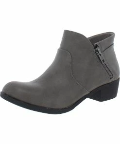 Sun + Stone Abby Womens Faux Suede Ankle Booties