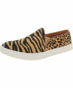 Sun + Stone Mariam Womens Animal Print Laceless Casual and Fashion Sneakers