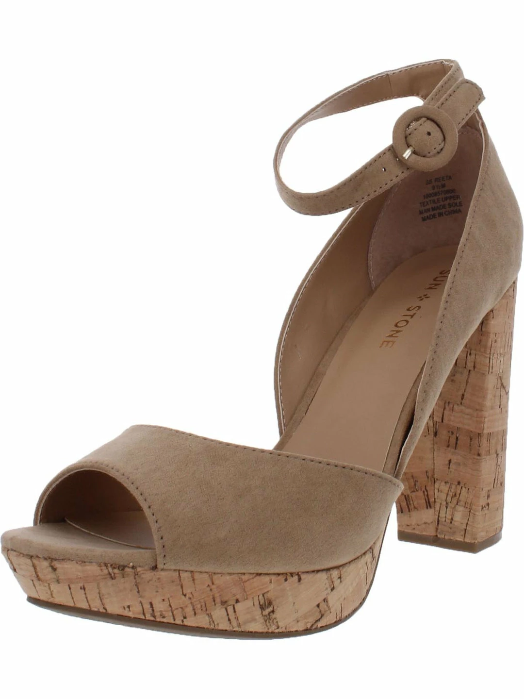 Sun + Stone Reeta Womens Faux Leather Ankle Pumps 5 Sun + Stone Reeta Womens Faux Leather Ankle Pumps - Image 5