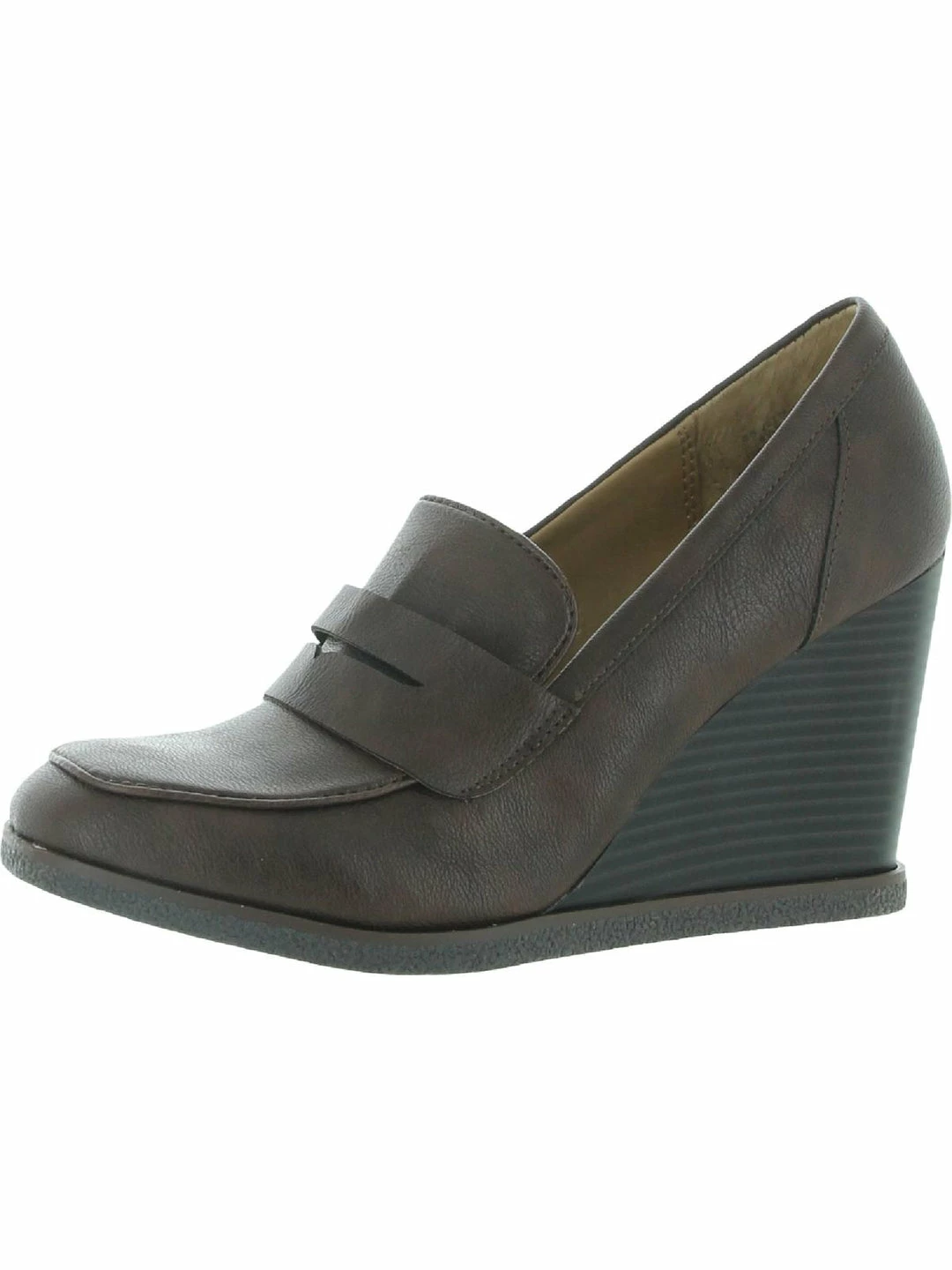 Sun + Stone Jetta Womens Padded Insole Slip On Loafer Heels 1 Sun + Stone Jetta Womens Padded Insole Slip On Loafer Heels