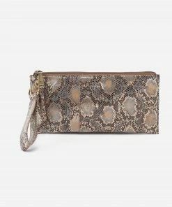 Hobo women Vida Wristlet in Metallic Snake