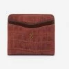 Hobo women Max Mini Billfold Compact Wallet in Brandy