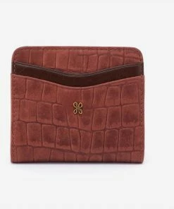Hobo women Max Mini Billfold Compact Wallet in Brandy