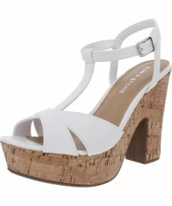 Sun + Stone Jamie Womens Woven Ankle Strap Platform Sandals