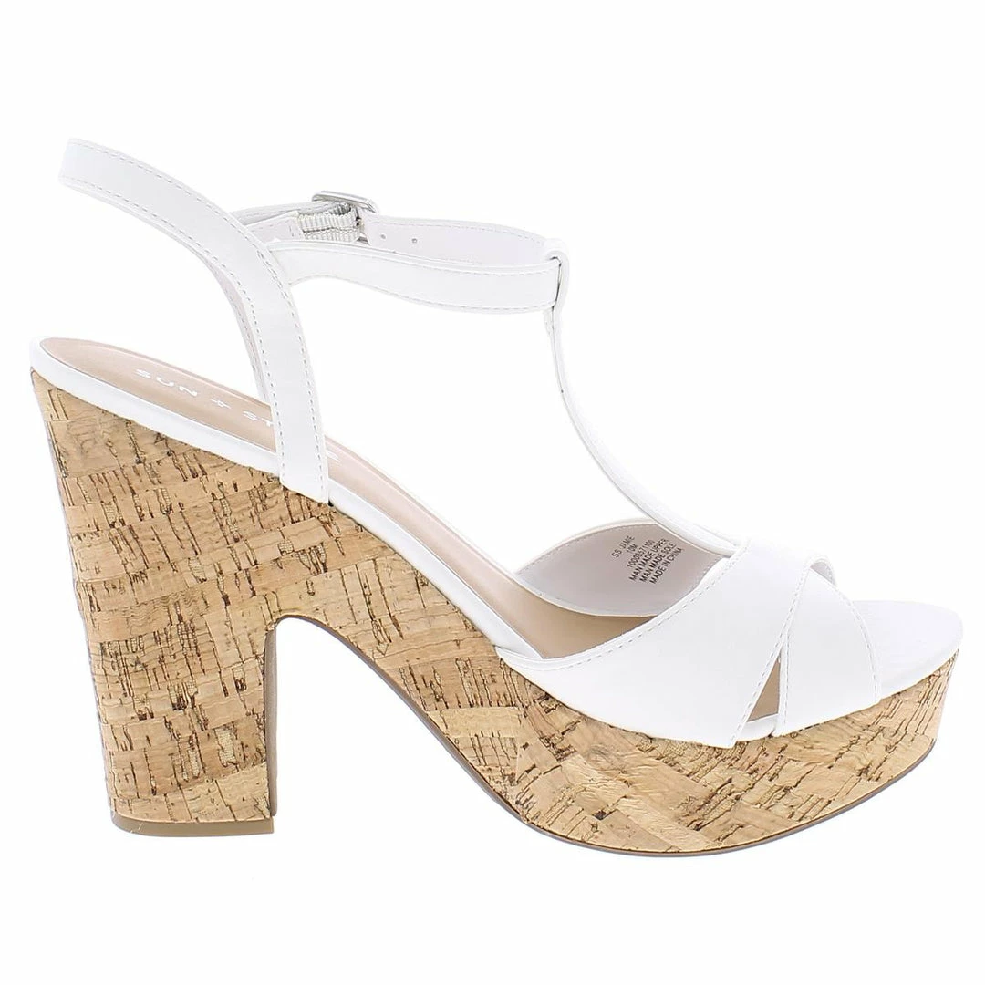 Sun + Stone JAMIE Womens Cork Strappy Platforms 3 Sun + Stone JAMIE Womens Cork Strappy Platforms - Image 3