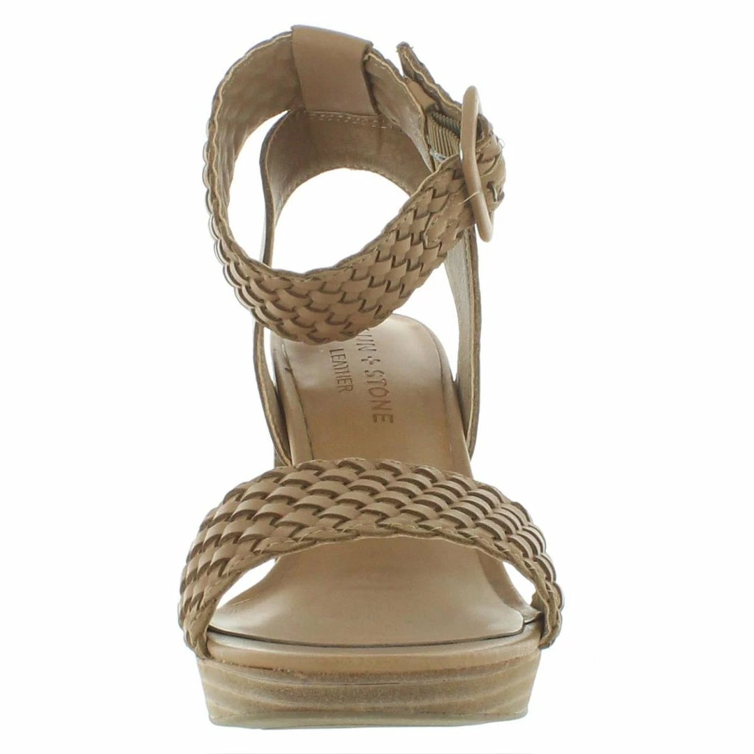 Sun + Stone Stefani Womens Leather Ankle Strap Heel Sandals 2 Sun + Stone Stefani Womens Leather Ankle Strap Heel Sandals - Image 2