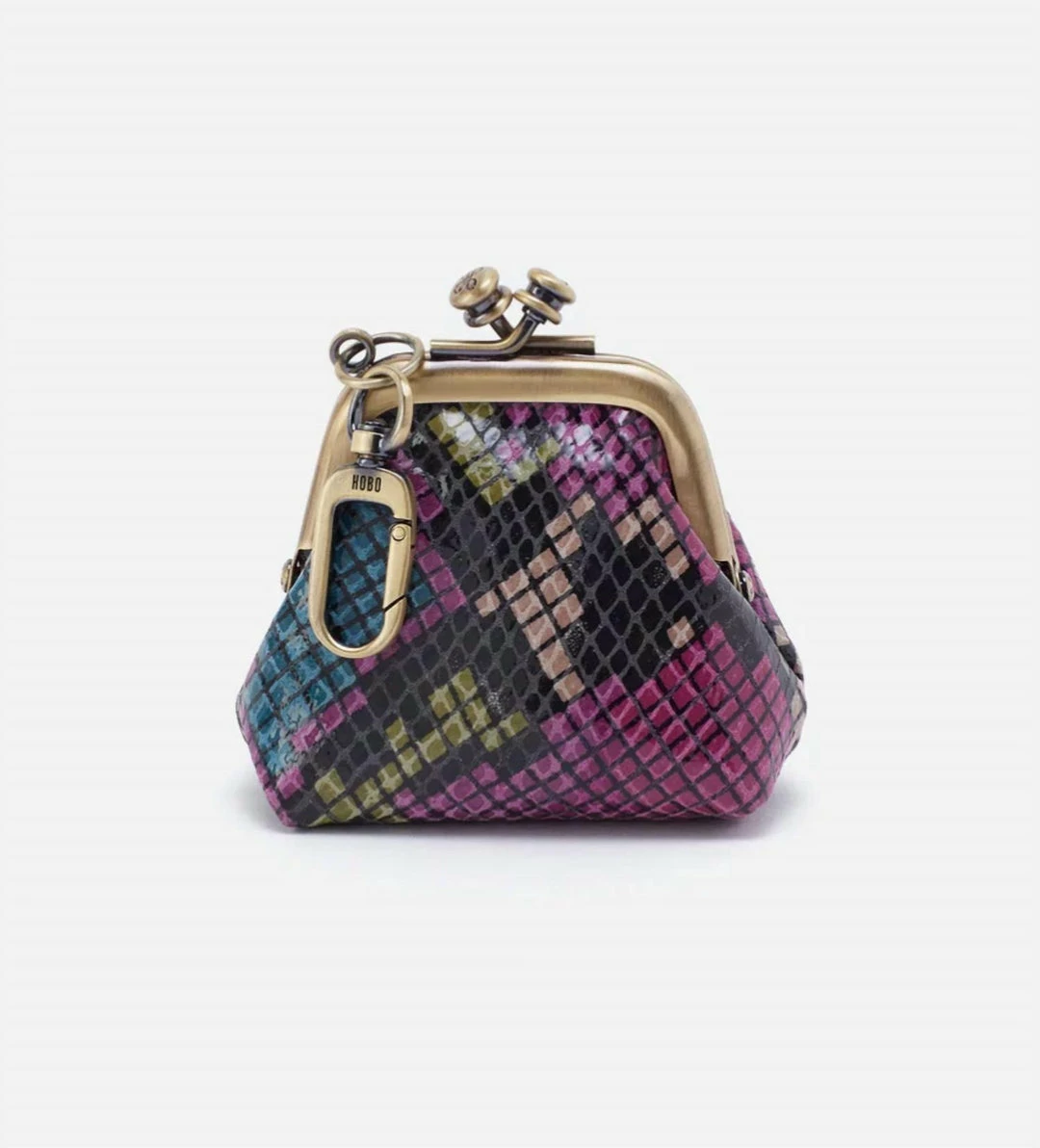 Hobo women Run Frame Pouch in Mosaic Snake 1 Hobo women Run Frame Pouch in Mosaic Snake