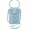 Hobo women Sheila Phone Crossbody Bag in Blue Topaz