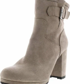 Sun + Stone SSVERAA Womens Microsuede Ankle Ankle Boots