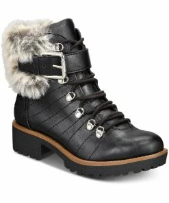 Sun + Stone JOJO Womens Faux Leather Zipper Ankle Boots