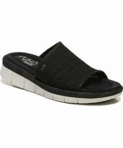 Ryka Ellie Womens Open Toe Slip On Wedge Sandals