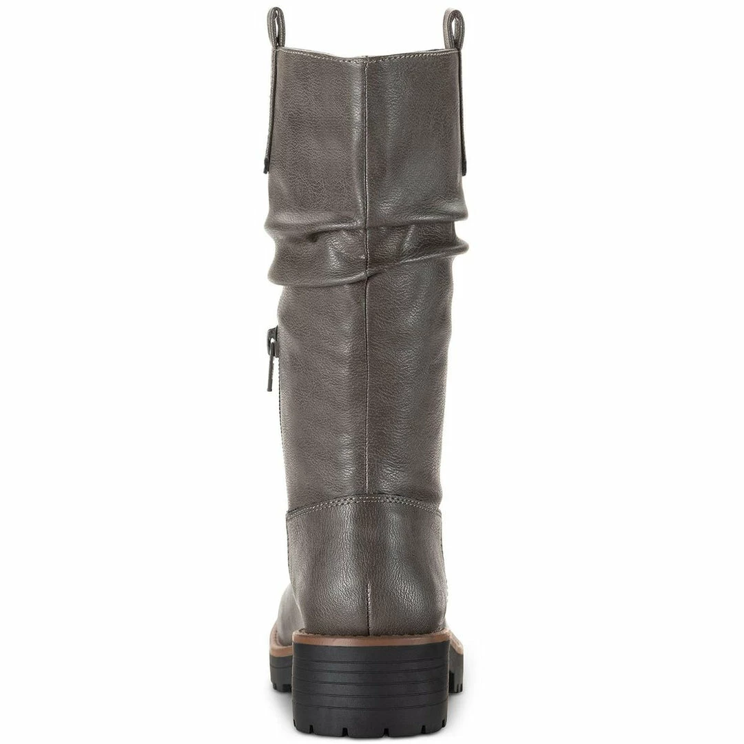 Sun + Stone Nelliee Womens Lug Sole Zipper Mid-Calf Boots 3 Sun + Stone Nelliee Womens Lug Sole Zipper Mid-Calf Boots - Image 3