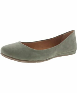 Sun + Stone Eliana Womens Padded Insole Slip On Ballet Flats
