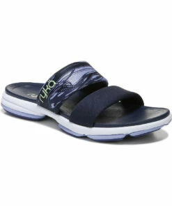 Ryka Diva Womens Lifestyle Slip On Slide Sandals