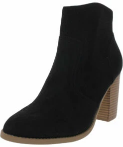 Sun + Stone Adrien Womens Perforated Ankle Booties