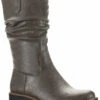 Sun + Stone Nelliee Womens Lug Sole Zipper Mid-Calf Boots