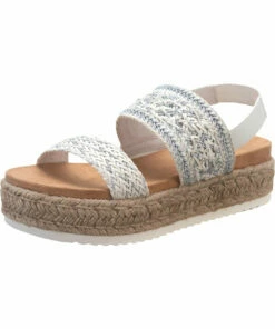 Sun + Stone Karli Womens Sling Back Wedge Flatform Sandals