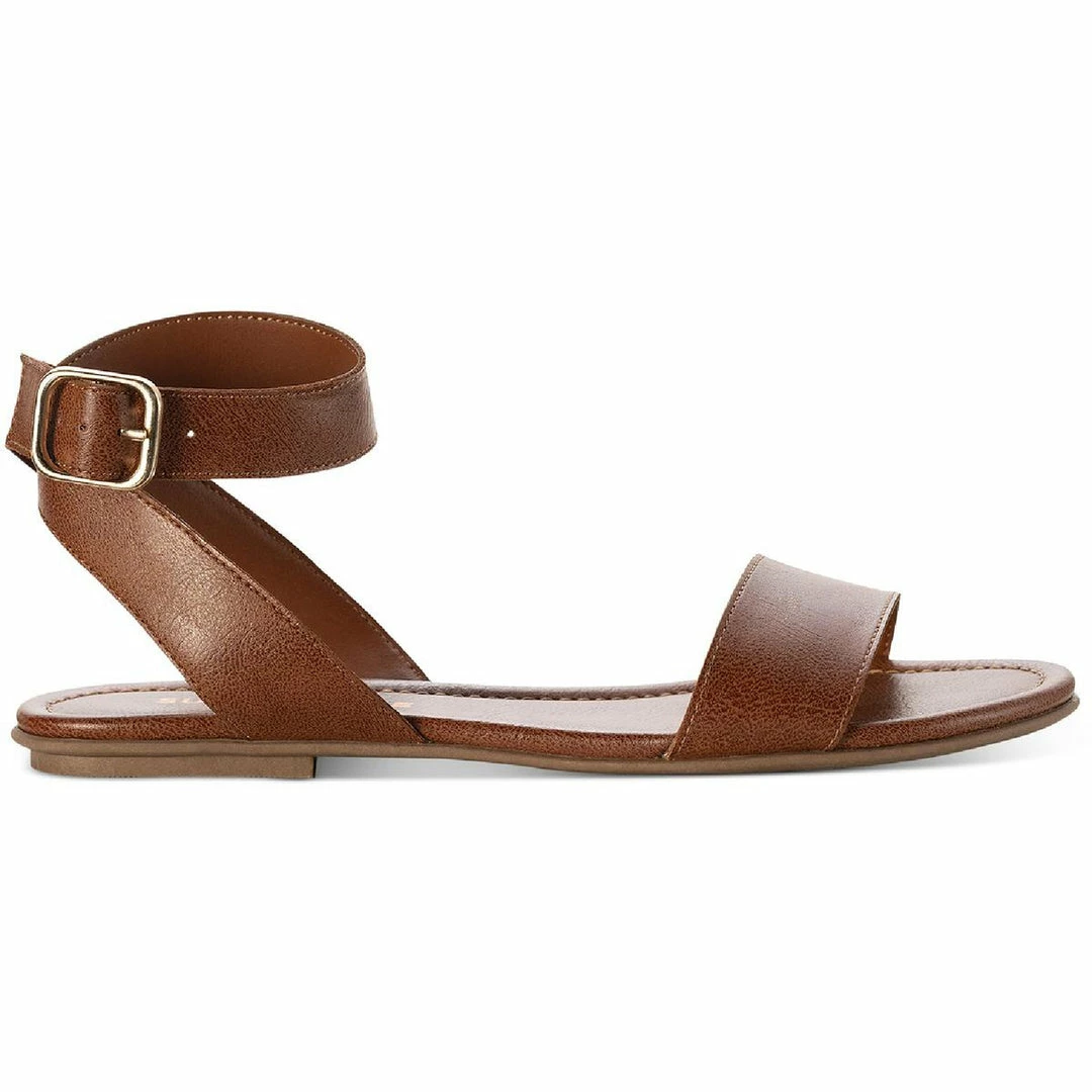 Sun + Stone Miiahp Womens Faux Leather Open Toe Flat Sandals 2 Sun + Stone Miiahp Womens Faux Leather Open Toe Flat Sandals - Image 2