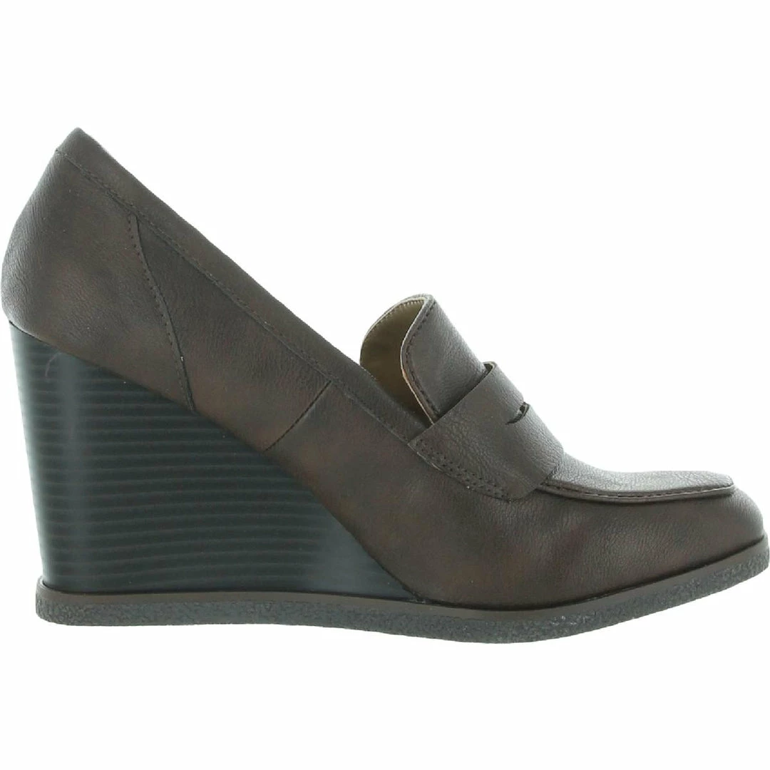 Sun + Stone Jetta Womens Padded Insole Slip On Loafer Heels 2 Sun + Stone Jetta Womens Padded Insole Slip On Loafer Heels - Image 2