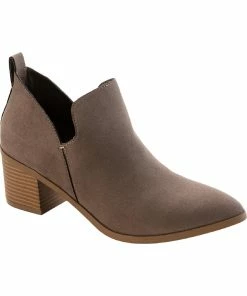 Sun + Stone Yuni Womens Microsuede Ankle Booties