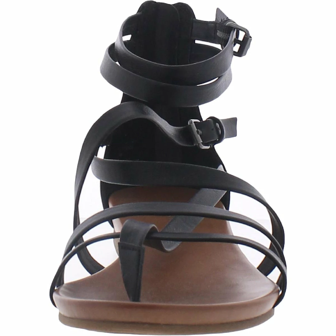 Sun + Stone Charley Womens Faux Leather Strappy Gladiator Sandals 3 Sun + Stone Charley Womens Faux Leather Strappy Gladiator Sandals - Image 3