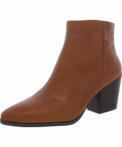 Sun + Stone Eryn Womens Leather Pointed Toe Ankle Boots