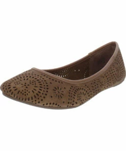 Sun + Stone Sophia Womens Perforated Slip On Flats